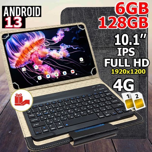 Планшет-телефон Adronix X10 Empower LTE 6/128 DUAL SIM 10.1" IPS FULL HD 1920x1200 + Чохол із Bluetooth клавіатурою 24241607 фото