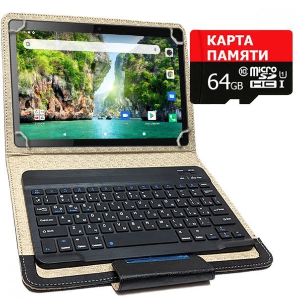Планшет-телефон ASUS L101 PRO LTE 10.1" Full HD IPS 4/64 4G + Чехол с Bluetooth клавиатурой + SD карта 64ГБ! 20242109 фото