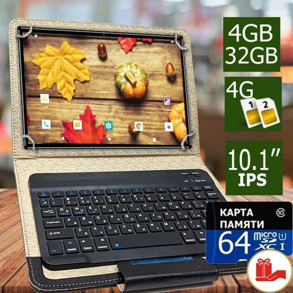 Планшет- телефон Samsung Galaxy Tab Q10 Ultra LTE 4/32 DUAL SIM 10.1"IPS + ЧЕХОЛ с Bluetooth КЛАВИАТУРОЙ и Карта памяти 64GB 20231408 фото