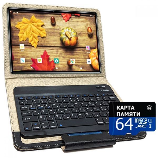 Планшет- телефон Samsung Galaxy Tab Q10 Ultra LTE 4/32 DUAL SIM 10.1"IPS + ЧЕХОЛ с Bluetooth КЛАВИАТУРОЙ и Карта памяти 64GB 20231408 фото