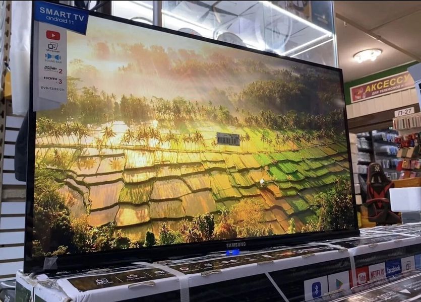Samsung 34ʼʼ 4к-UHD Smart TV, T2 Wifi Bluetooth телевізор самсунг 34 дюйма 528 фото