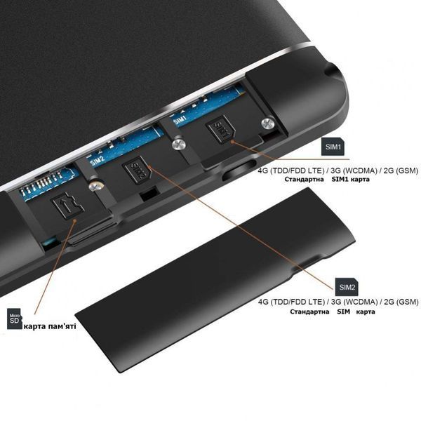 Мощный планшет - телефон с 3GB ОЗУ - MT104 - 4G IPS 10'' 3/32 + Чехол с Bluetooth клавиатурой! 10104612 фото