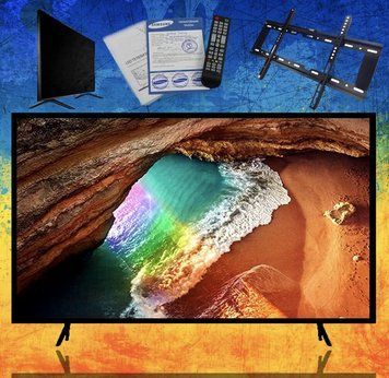 Samsung 56ʼʼ 4к-UHD Smart TV, T2 Wifi Bluetooth телевізор самсунг 56 дюйма 532 фото