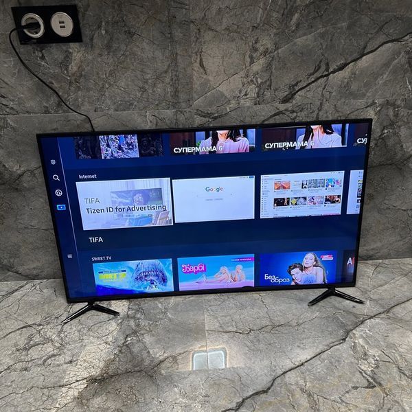 Samsung 55ʼʼ 4K-QLED, Smart TV, T2 Wifi Bluetooth телевізор самсунг 55 дюйма 544 фото